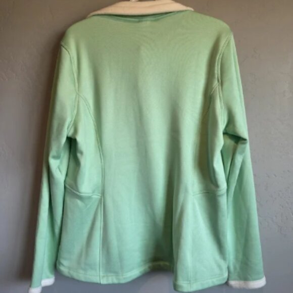 NWT The North Face Women's Mint Green Full Zip Fleece Lined Jacket, XL - Picture 4 of 7